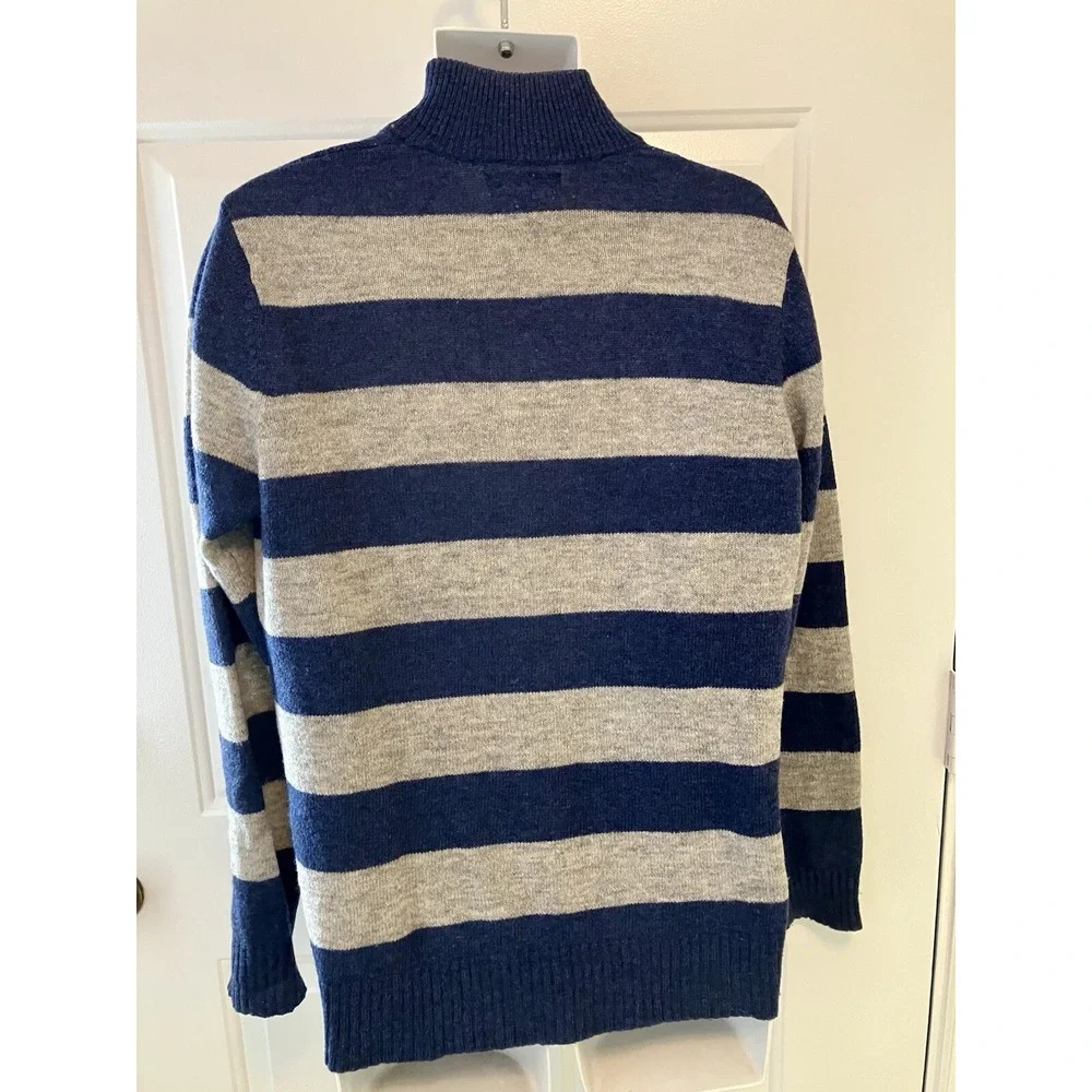 Men's Jack Russell Oakham England Knit Sweater LambsWool Langham Zip Size Medium